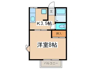 ブランルミエ-ル2【2階】の間取り