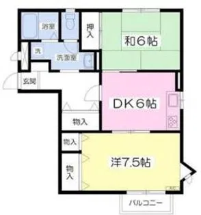 スウィートホームII【2階】の間取り