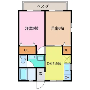 ハイツ糀(こうじ)【1階】の間取り
