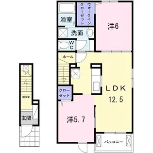 ヴェント【2階】の間取り