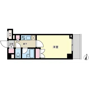 ビーロット小石川レジデンス【2階】の間取り