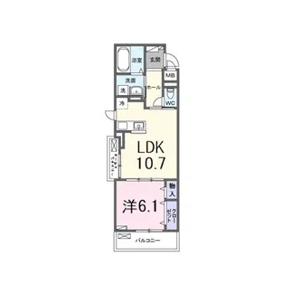 ロジュマンK【2階】の間取り