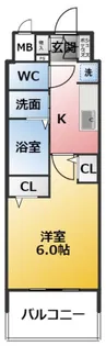 エステムコート名古屋セントリア【7階】の間取り