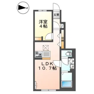メゾン アルファ【1階】の間取り