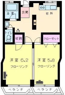 みふじマンション【3階】の間取り