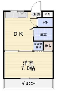 サンハイツ小羽山【1階】の間取り