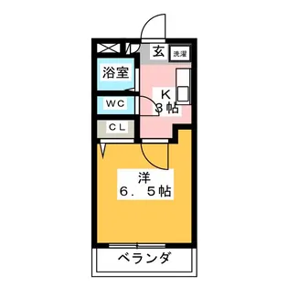 スペーシア追進 B【3階】の間取り