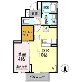 ムーンリジェールB【1階】の間取り