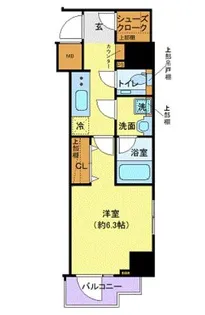 ラグディア芝公園【2階】の間取り