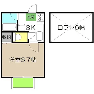 シティコート和泉【2階】の間取り