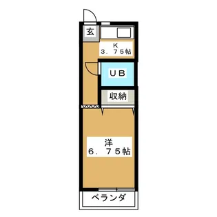 ハイツ木曽路【3階】の間取り