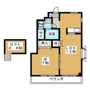 コルナ津田沼【2階】の間取り