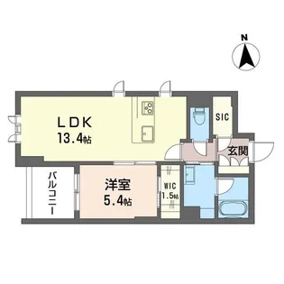 ザ・グランドオペラ 並木【2階】の間取り