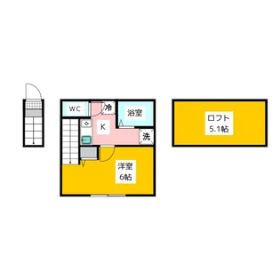 Muret東伏見【2階】の間取り