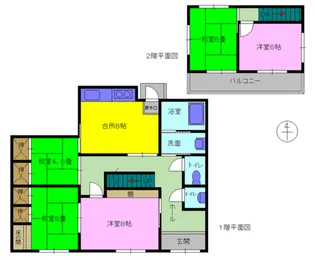 大分県大分市大字木上【一戸建】の間取り