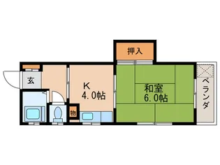 コーポヨコタ【2階】の間取り