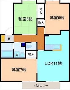 ファーストカイト【2階】の間取り