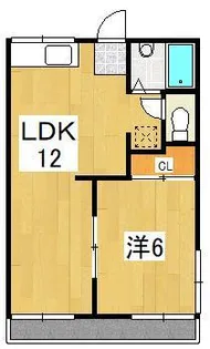 日の出ハイツ【2階】の間取り
