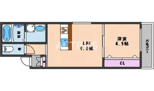 大阪府大阪市阿倍野区天王寺町北2【アパート】の間取り