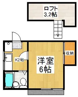 コーポタナベ【1階】の間取り
