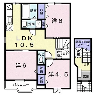 アルカンシエル【2階】の間取り