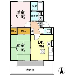 カンフォタブルライフ A棟【1階】の間取り