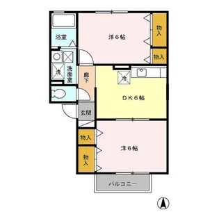 コーポ エスポワール【1階】の間取り