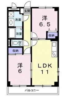 アンソレイエ【3階】の間取り