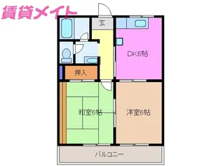 グリーンハイツ【2階】の間取り