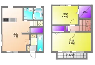 静岡県浜松市中央区十軒町【一戸建】の間取り