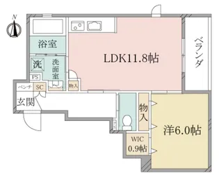 (シニア限定)へーベルヴィレッジ立川昭和記念公園~グラン・シャリオ2昭【2階】の間取り