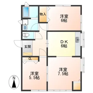 アルカディア城西A【2階】の間取り