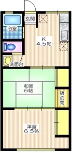 シティハイム フラワー【1階】の間取り