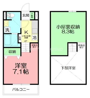 lifeship A【2階】の間取り
