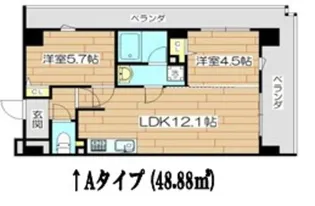 プレステージ12番館【4階】の間取り