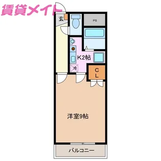 クリスタルハイツ【1階】の間取り