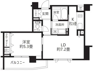 クリオ渋谷ラ・モード【2階】の間取り