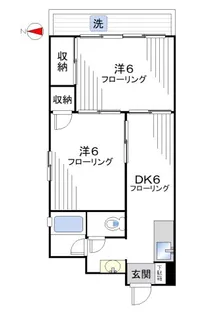 大久保ユニオンビル【6階】の間取り