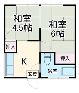 桜ヶ丘ハイツ【1階】の間取り