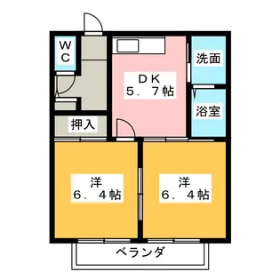 リヴァージュ A【1階】の間取り