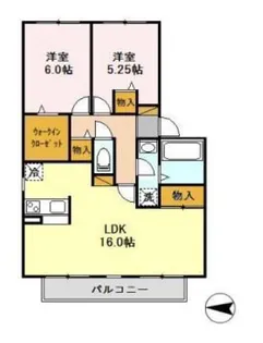 コートエスペランサーD【1階】の間取り