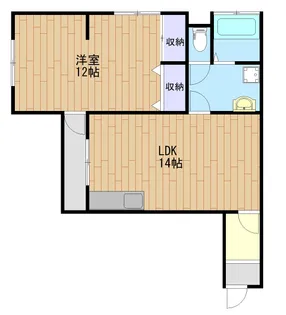 東鳴水コーポ【2階】の間取り