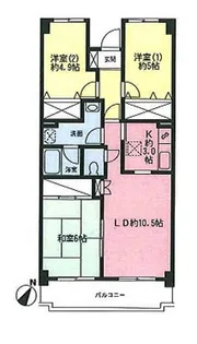 オーベルジュ青葉【3階】の間取り