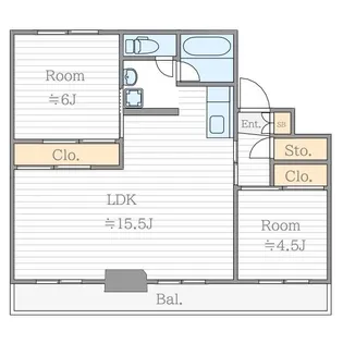 グランメール向陽 01【3階】の間取り