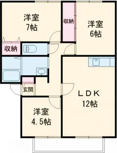 サンプレイス宮の内 F棟【2階】の間取り