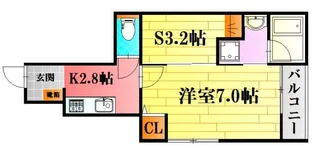 トラストコートII番館【1階】の間取り