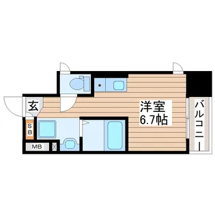令和ライフ北目町【9階】の間取り