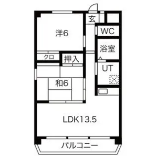 エスポワール本今【3階】の間取り