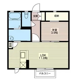 グレイスコート【1階】の間取り
