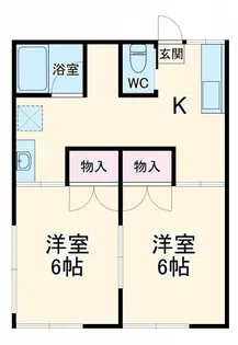 小川荘【2階】の間取り